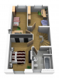 Was Neues im Bonner Norden - Neubau-Reihenendhaus (Nr.20) in einem familienfreundlichen Neubaugebiet Grundriss Obergeschoss - Was Neues im Bonner Norden – Neubau-Reihenendhaus (Nr.20) in einem familienfreundlichen Neubaugebiet