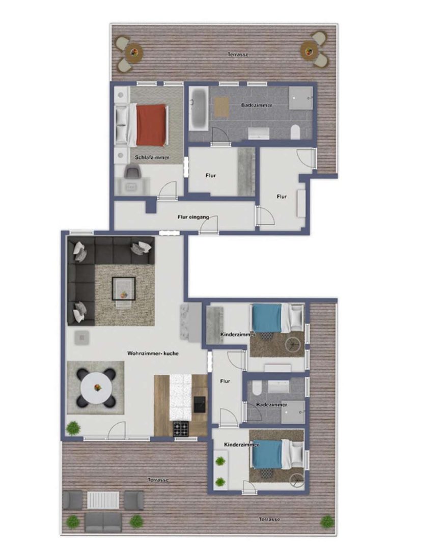 Grundriss Penthouse